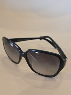Coach Black Oversized Women's Sunglasses with Gradient Lenses